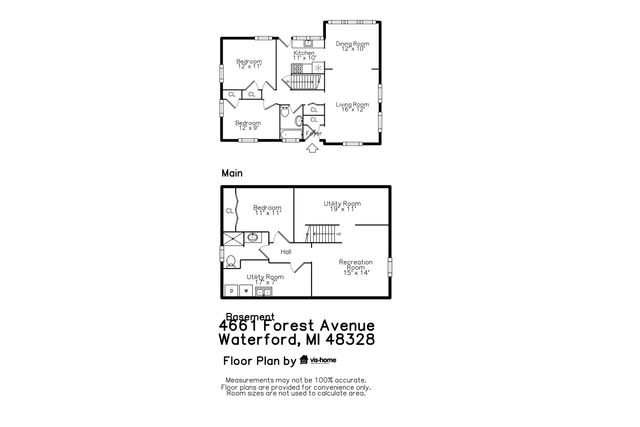 4661 Forest Avenue, Waterford Twp, MI 48328