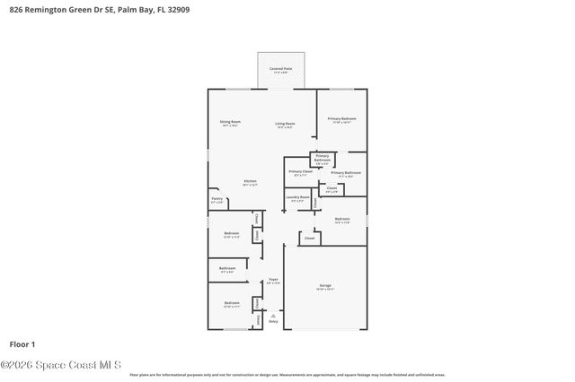 826 Remington Green Drive SE, Palm Bay, FL 32909