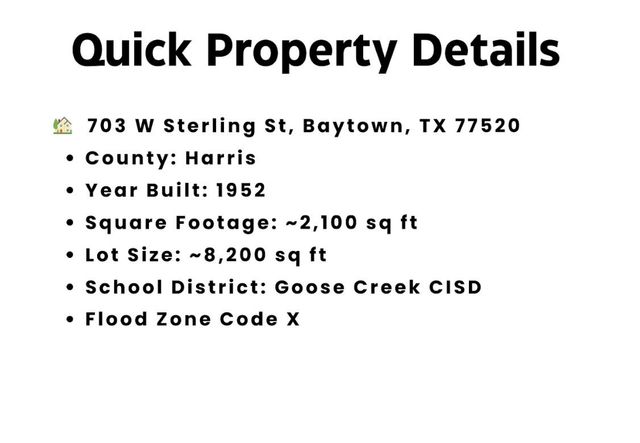 703 W Sterling Street, Baytown, TX 77520