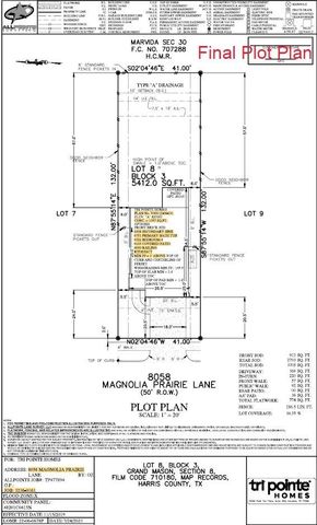 8058 Magnolia Prairie Lane, Cypress, TX 77433