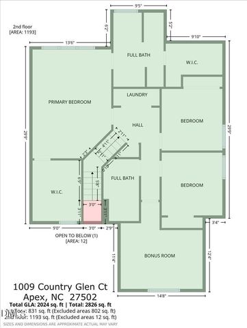 1009 Country Glen Court, Apex, NC 27502
