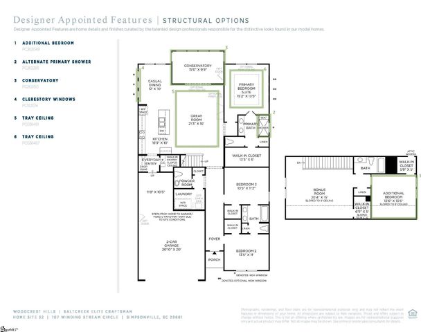 107 Winding Stream Circle Lot 32 Lot 32 Saltcreek Elite Craftsman, Simpsonville, SC 29681
