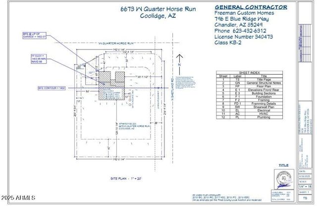 6673 W QUARTER HORSE Run, Coolidge, AZ 85128