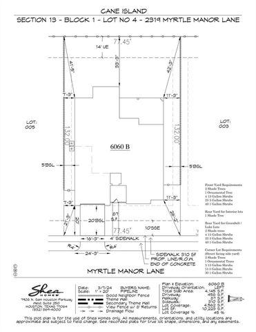 2319 Myrtle Manor Lane, Katy, TX 77493