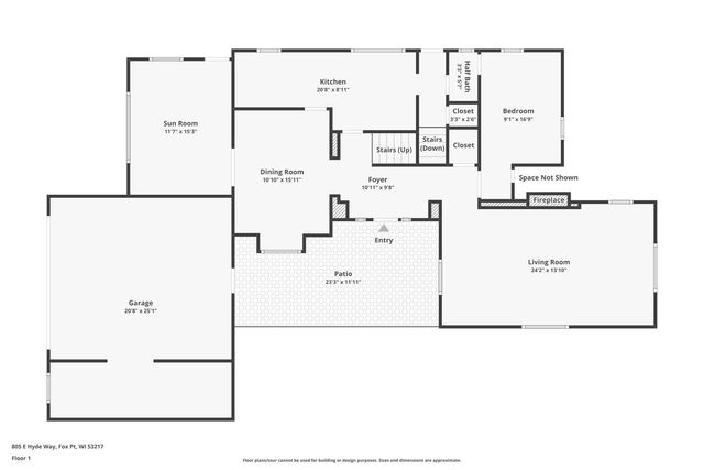 805 E Hyde WAY, Fox Point, WI 53217