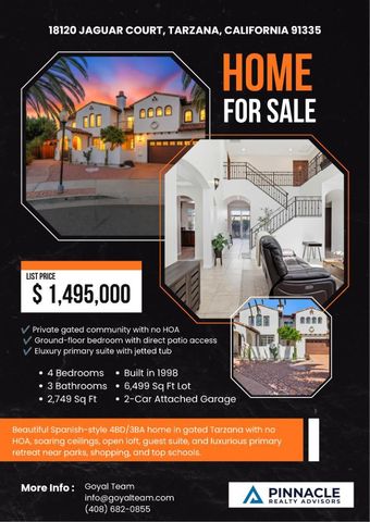 18120 Jaguar Court, Tarzana, CA 91335