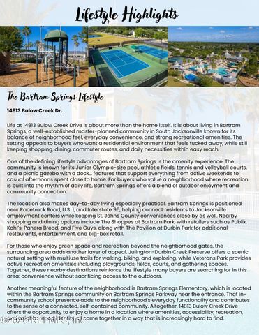 14813 BULOW CREEK Drive, Jacksonville, FL 32258