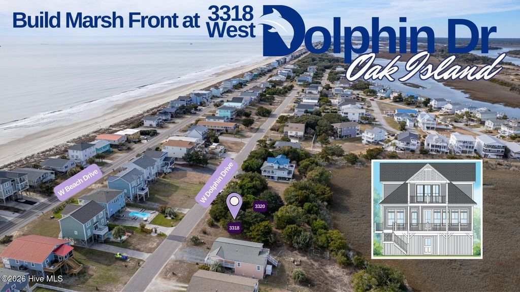 3318 W Dolphin Drive, Oak Island, NC 28465