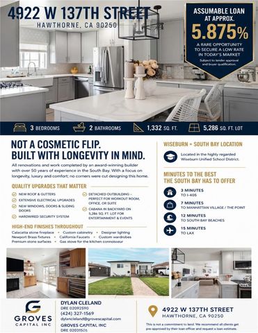 4922 W 137th Street, Hawthorne, CA 90250