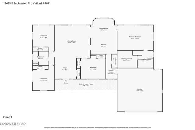 12695 E Enchanted Trail, Vail, AZ 85641