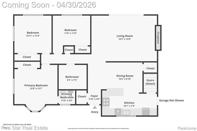 630 Sunset, White Lake, MI 48383