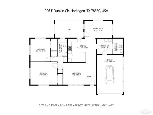 206 E Dunkin Circle, Harlingen, TX 78550