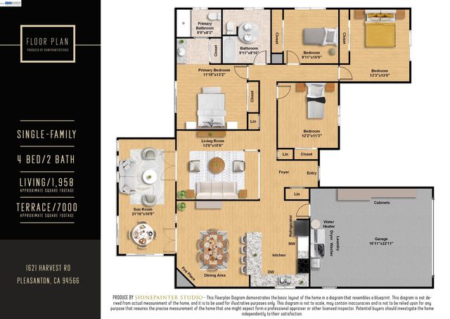 1621 Harvest Rd, Pleasanton, CA 94566