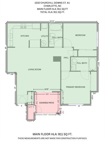 1032 Churchill Downs Court J, Charlotte, NC 28211