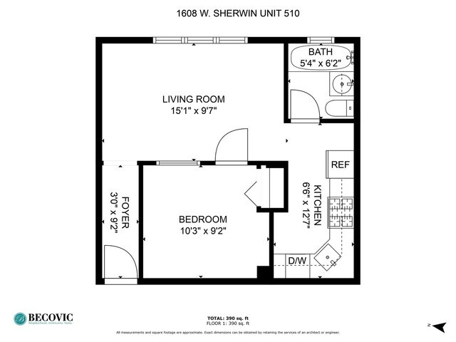 1608 W Sherwin Avenue 610, Chicago, IL 60626