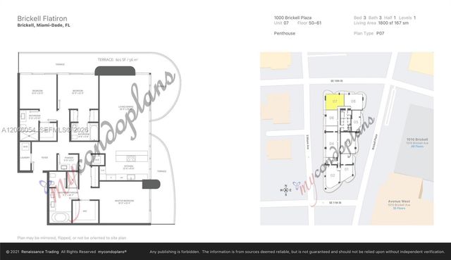 1000 Brickell Plaza PH5807, Miami, FL 33131