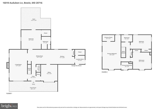 16010 AUDUBON LN, Bowie, MD 20716