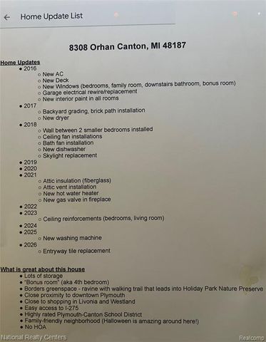 8308 Orhan Street, Canton, MI 48187