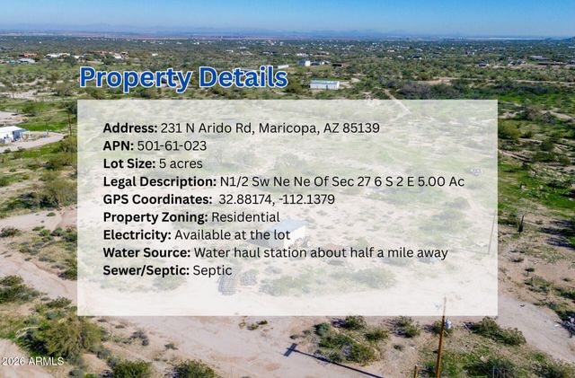 231 N ARIDO Road 023, Maricopa, AZ 85139
