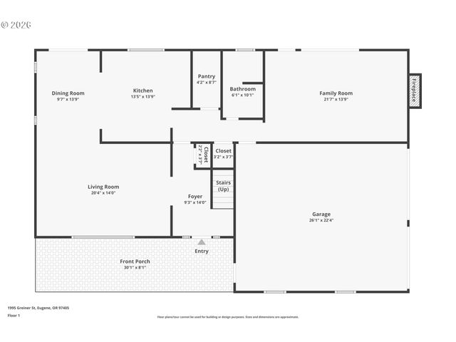 1995 GREINER St, Eugene, OR 97405
