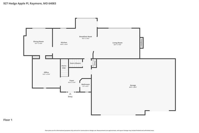 927 Hedge Apple Place, Raymore, MO 64083