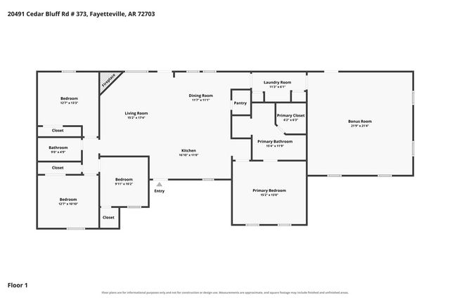 20491 Cedar Bluff Road, Fayetteville, AR 72703