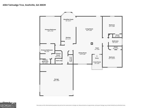 4304 Talmadge Trace, Snellville, GA 30039