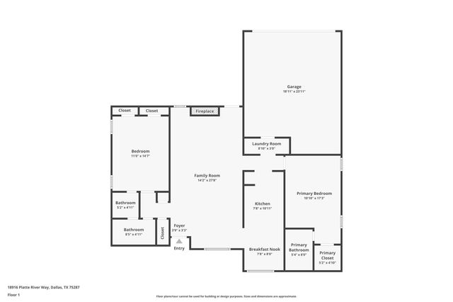 18916 Platte River Way, Dallas, TX 75287