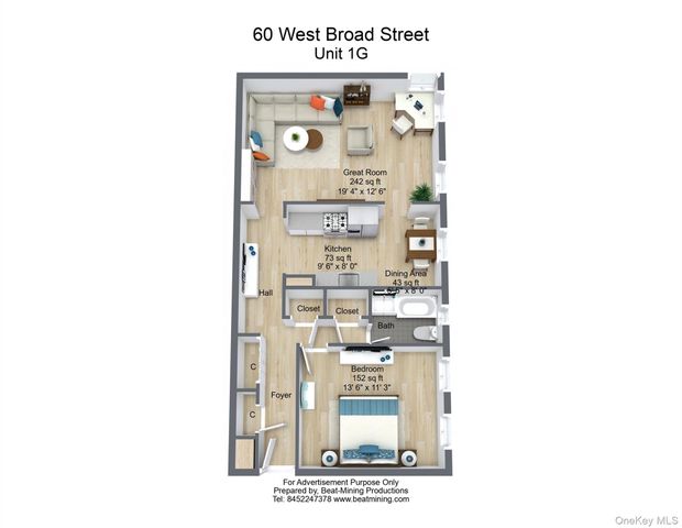 60 W Broad Street 1G, Mount Vernon, NY 10552