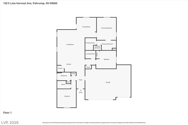 130 Late Harvest Avenue, Pahrump, NV 89060