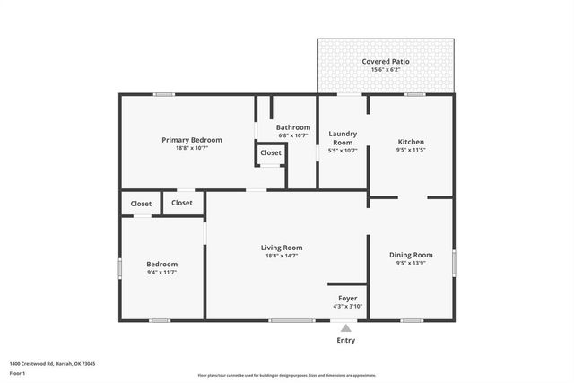 1400 Crestwood Road, Harrah, OK 73045