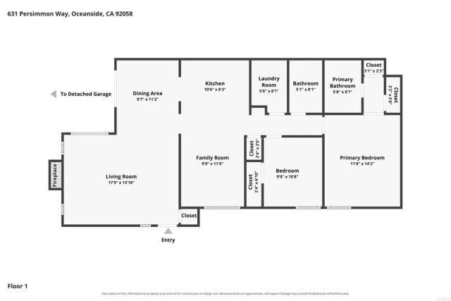 631 Persimmon Way, Oceanside, CA 92058