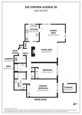 225 Virginia Avenue 3D, San Mateo, CA 94402