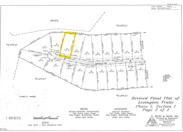 Lot 31 Saddlebrook Lane, Dry Ridge, KY 41035