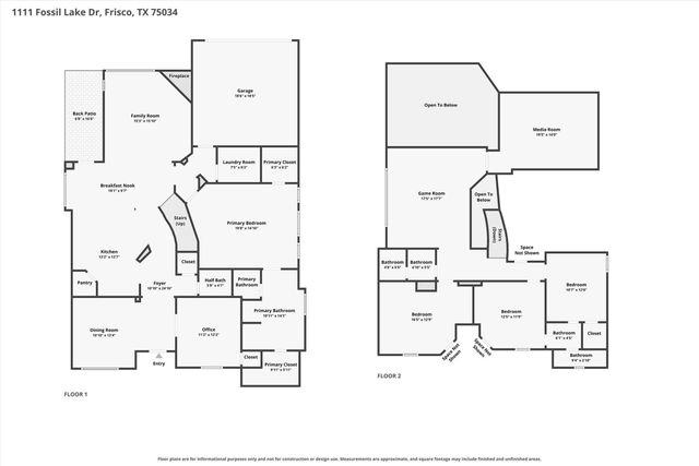 1111 Fossil Lake Drive, Frisco, TX 75036