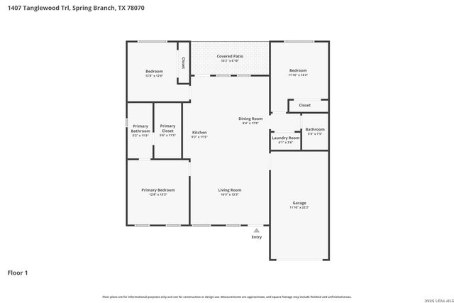 1407 TANGLEWOOD TRL, Spring Branch, TX 78070