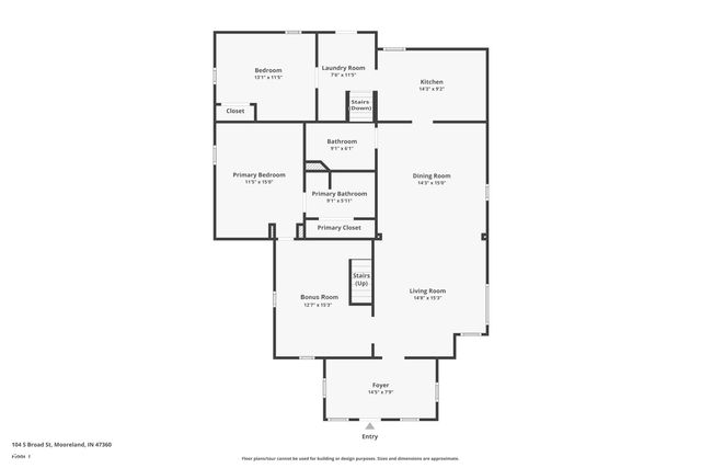 104 S Broad Street, Mooreland, IN 47360