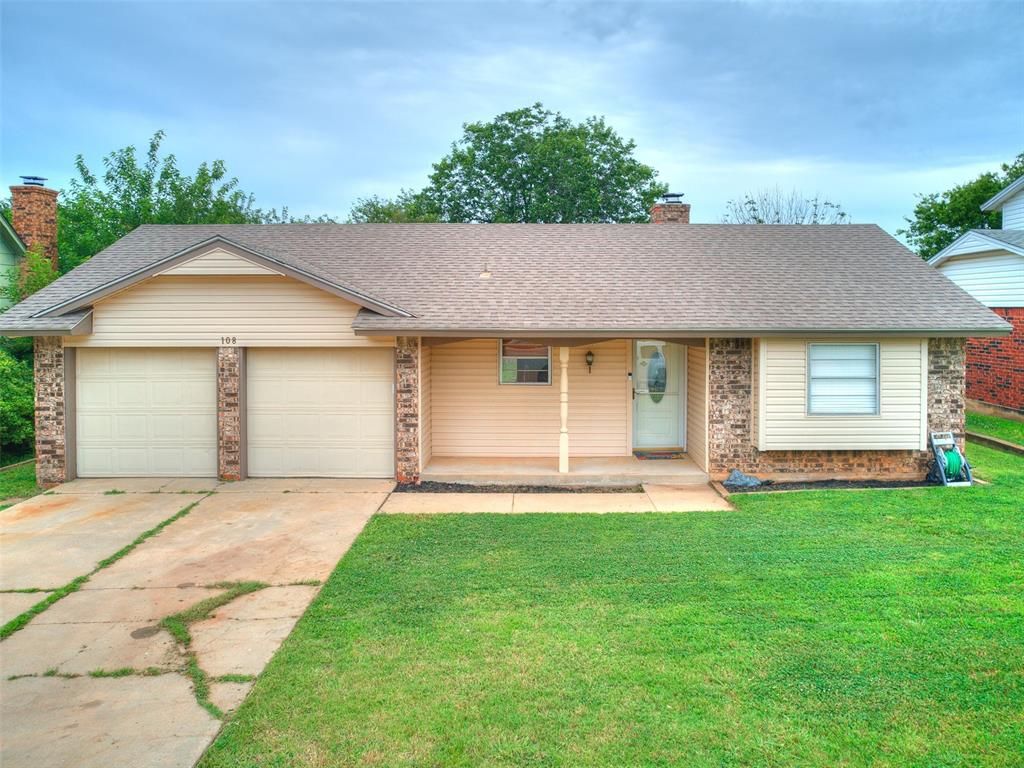 Image 1 of property listing at 108 S Bouziden Drive, Moore, OK 73160