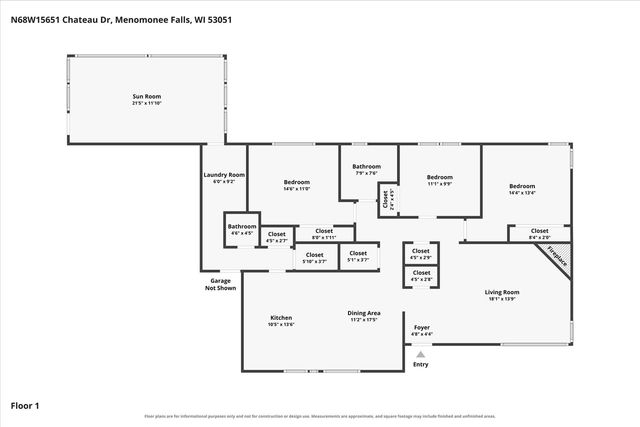 N68W15651 Chateau DRIVE, Menomonee Falls, WI 53051