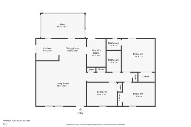 1672 Robin Pl, Clarksville, TN 37043