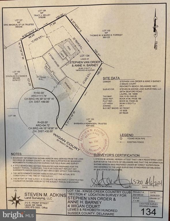 4 WIGAN CT, Rehoboth Beach, DE 19971