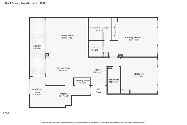 1180 S Ocean 0044, Boca Raton, FL 33432