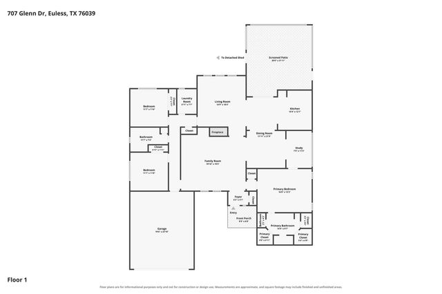 707 Glenn Drive, Euless, TX 76039