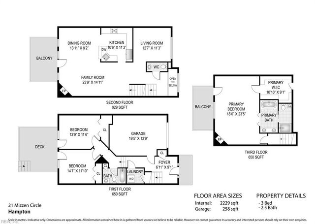 21 Mizzen CIR, Hampton, VA 23664