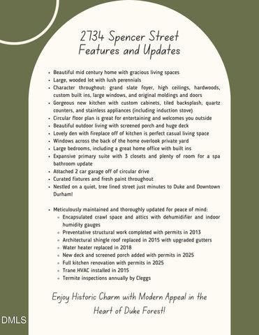 2734 Spencer Street, Durham, NC 27705