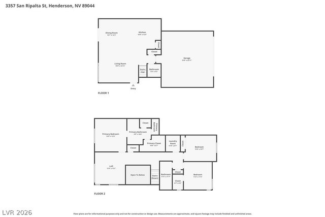 3357 San Ripalta Street, Henderson, NV 89044