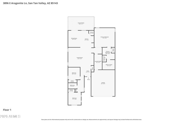 3896 E ARAGONITE Lane, San Tan Valley, AZ 85143
