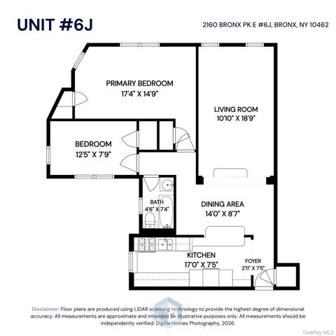 2160 Bronx Park E 6J, Bronx, NY 10462