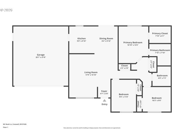 961 BUSH Ln, Creswell, OR 97426