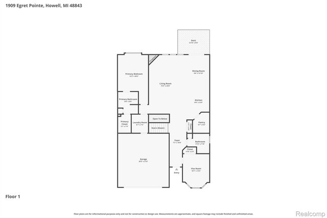 1909 Egret Pointe, Genoa Township, MI 48843